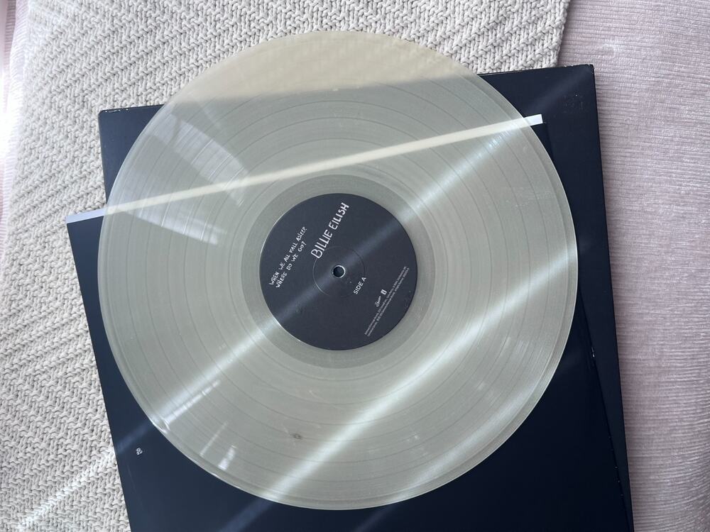 Billie Eilish When We All Fall Asleep Where Do We Go Clear Vinyl LP 2019 - Picture 9 of 10